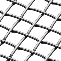 1 2 5 10 15 mesh Plain weave 304 stainless steel crimped wire mesh for filter